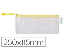 Bolsa multiusos Tarifold PVC cremallera amarilla